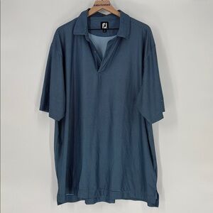 FootJoy blue houndstooth Golf Polo 2xl monogrammed kllm